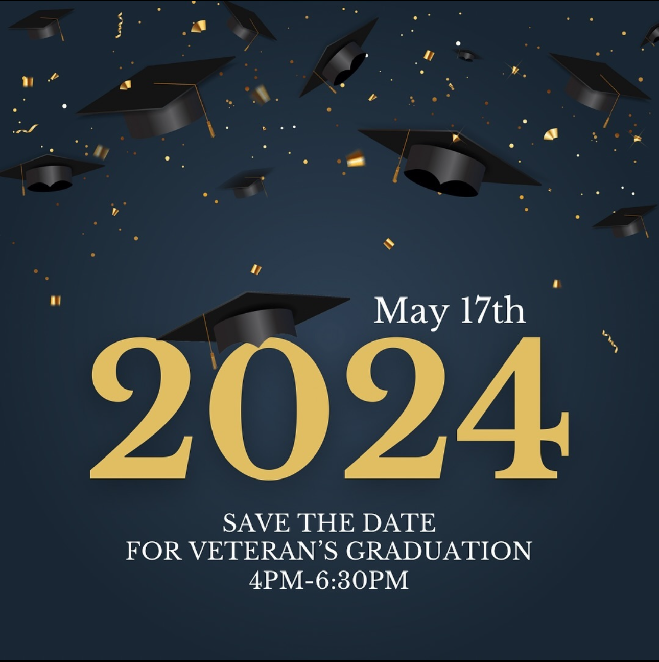 2024 veteran graudation flyer